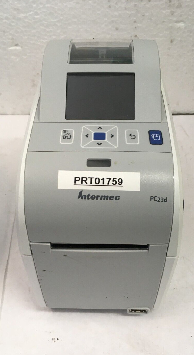 used INTERMEC PC23d Direct Thermal Barcode Label Printer with power supply