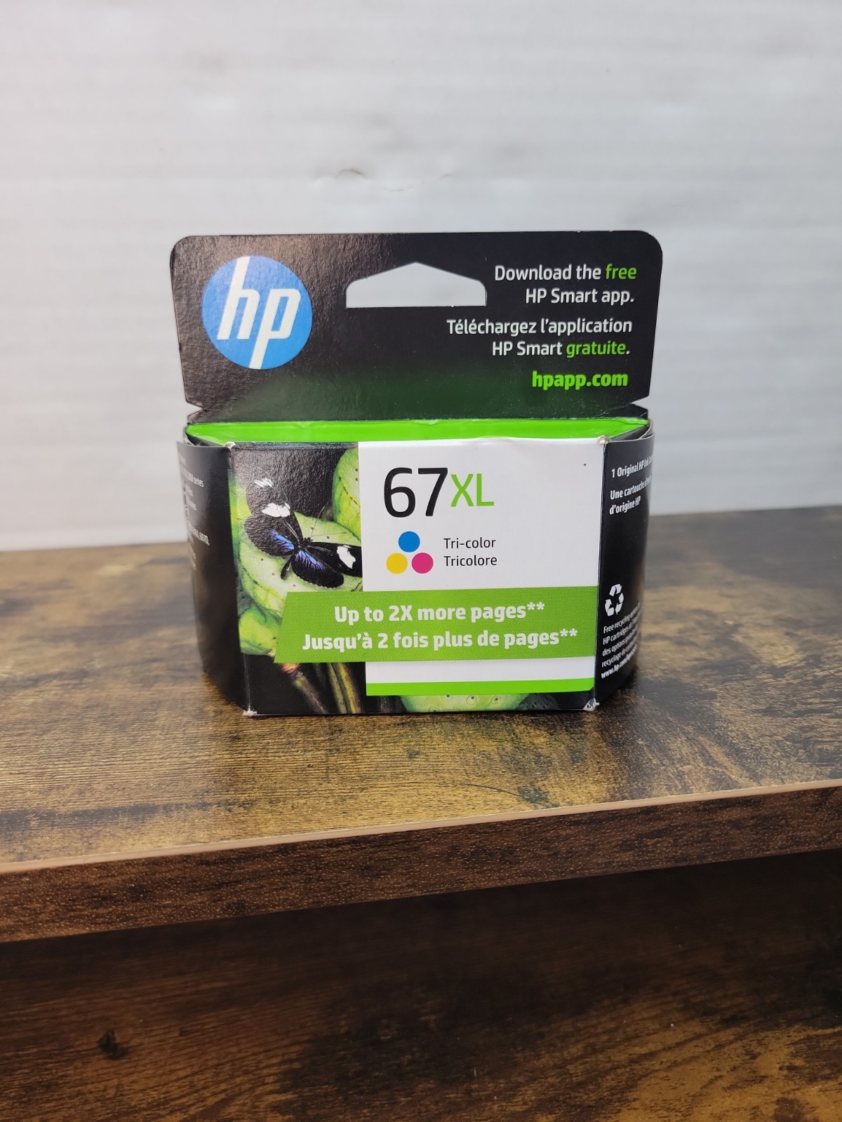 HP 67XL High Yield Tri-Color Original Ink Cartridge(3YM58AN) Exp 6/26 T19
