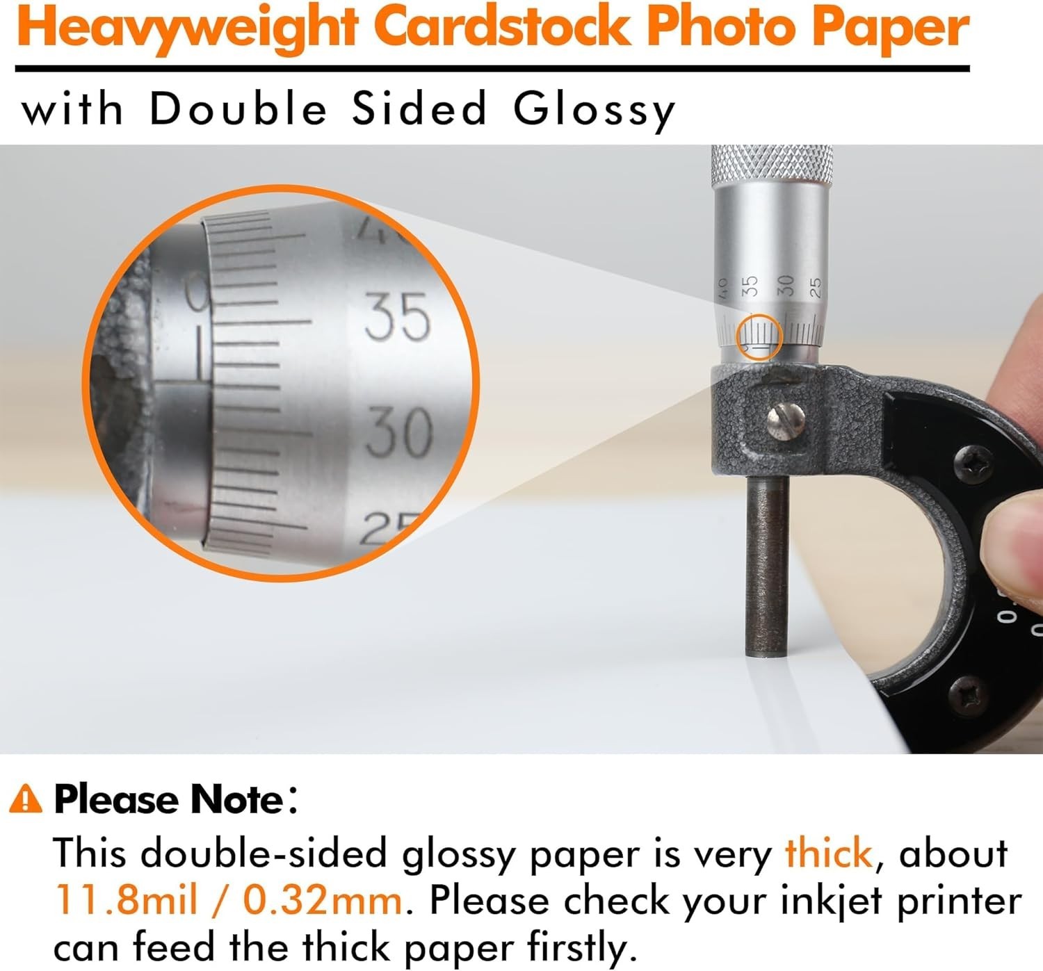 260gsm Double-Sided Printer Paper – 100 Sheets Ideal for Crafts & Photos
