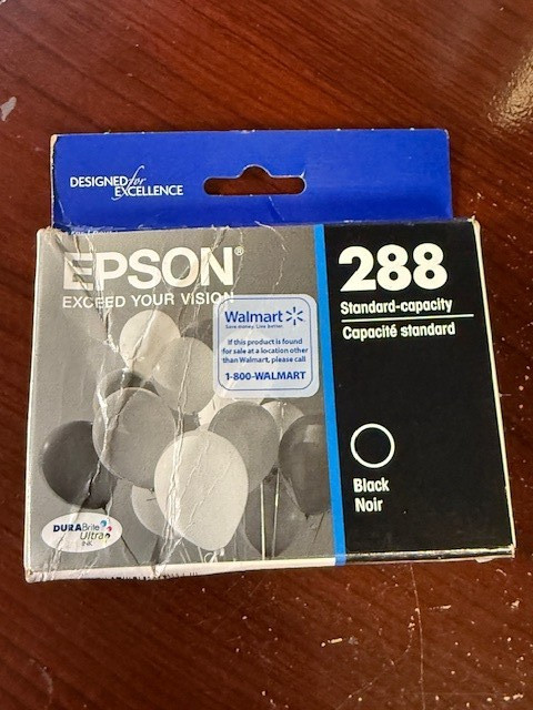 Epson 288 Black Ink Cartridge T288120, EXP 02/2026
