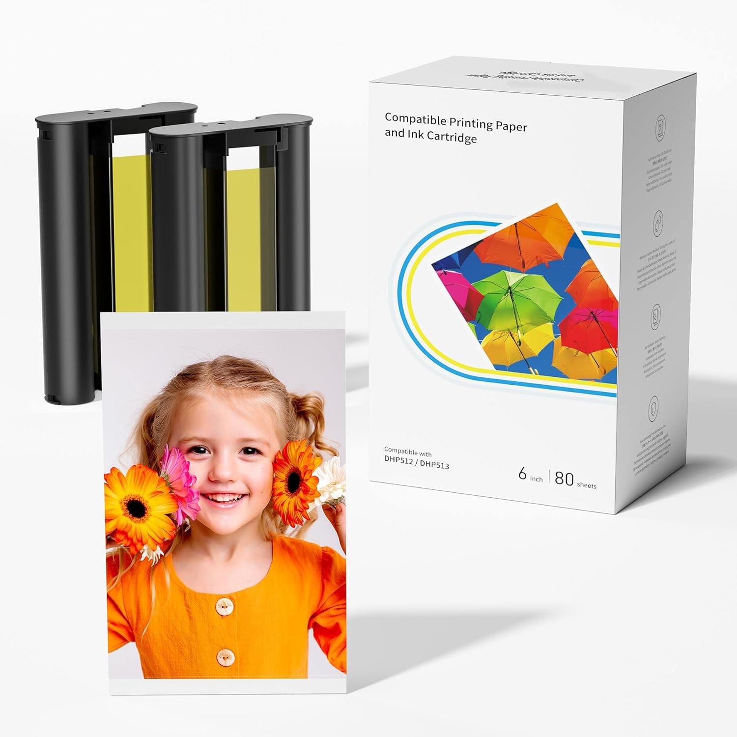For Liene Amber M100/M200/M110M210 4×6″ Photo Printer 80 Sheets 4×6-inch Inches