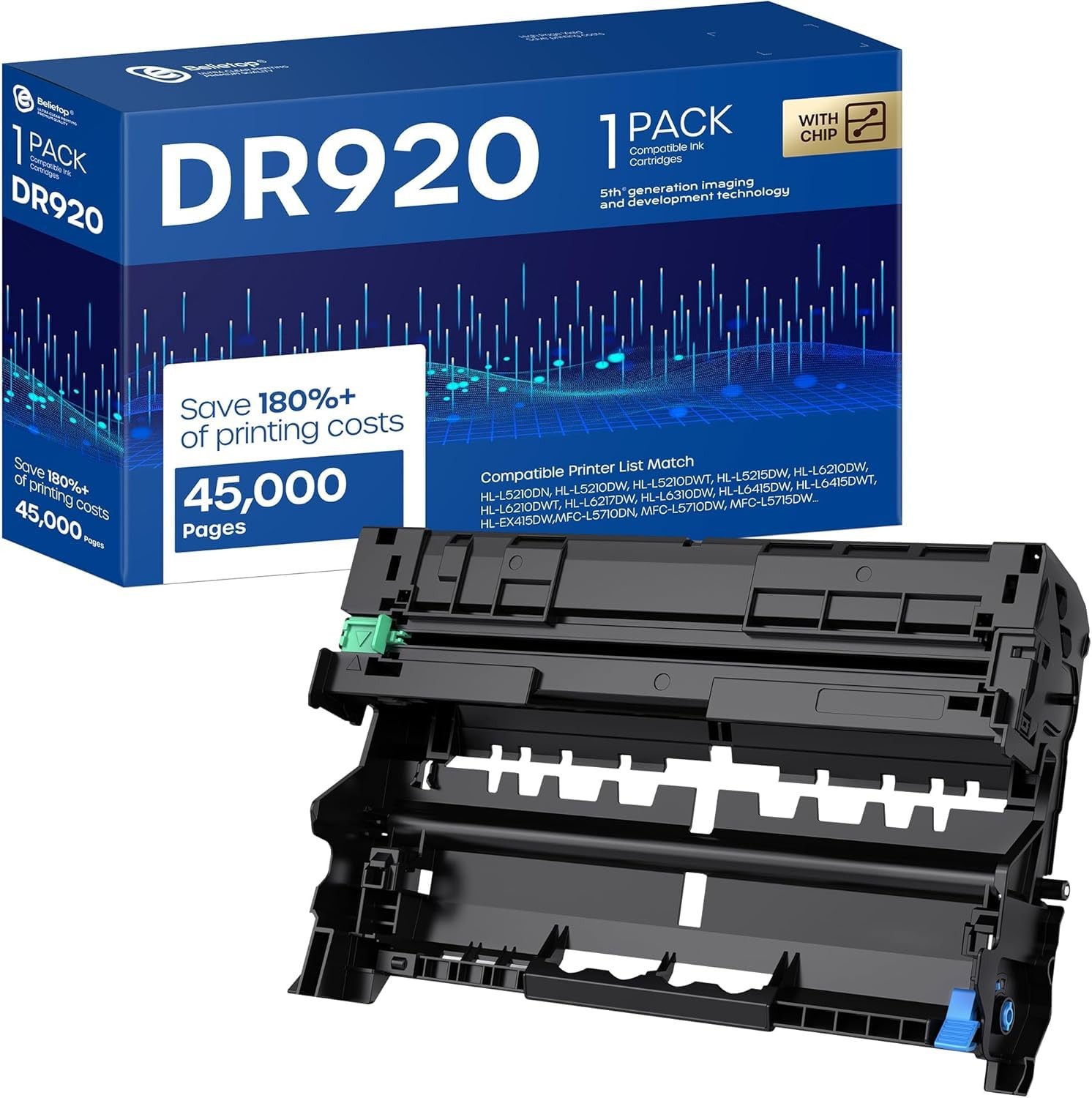 DR920 DR-920 Drum Unit High Yield with Brother DR920 DR 920 DR-920 for HL-L62…