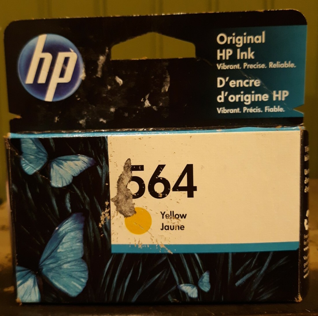 Genuine hp 564 Ink Cartridge – Yellow (Expiration 04/2023)