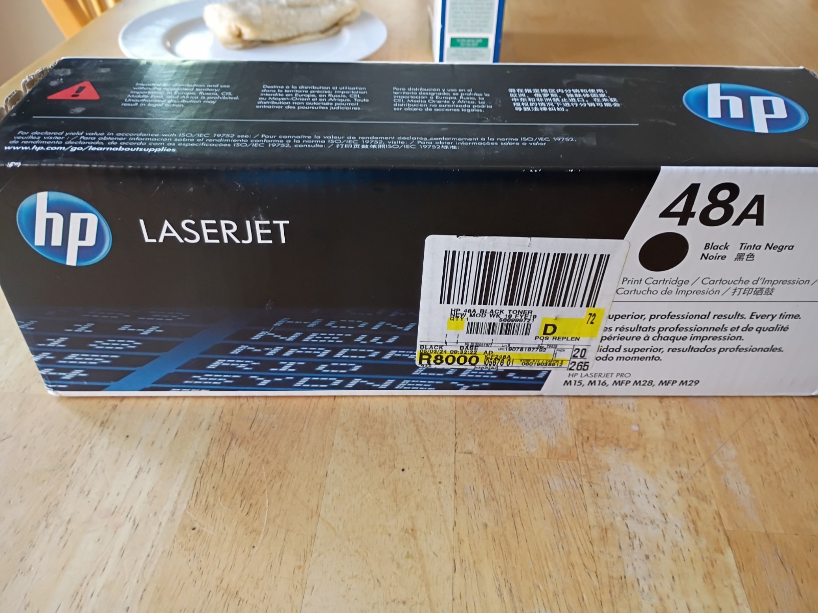 Genuine HP 48A LaserJet Ink Toner Cartridge (CF248A Black) New & Sealed