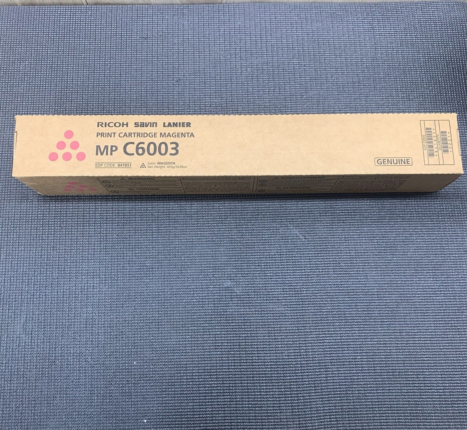 Ricoh 841851 Magenta Genuine Toner Print Cartridge MP C6003