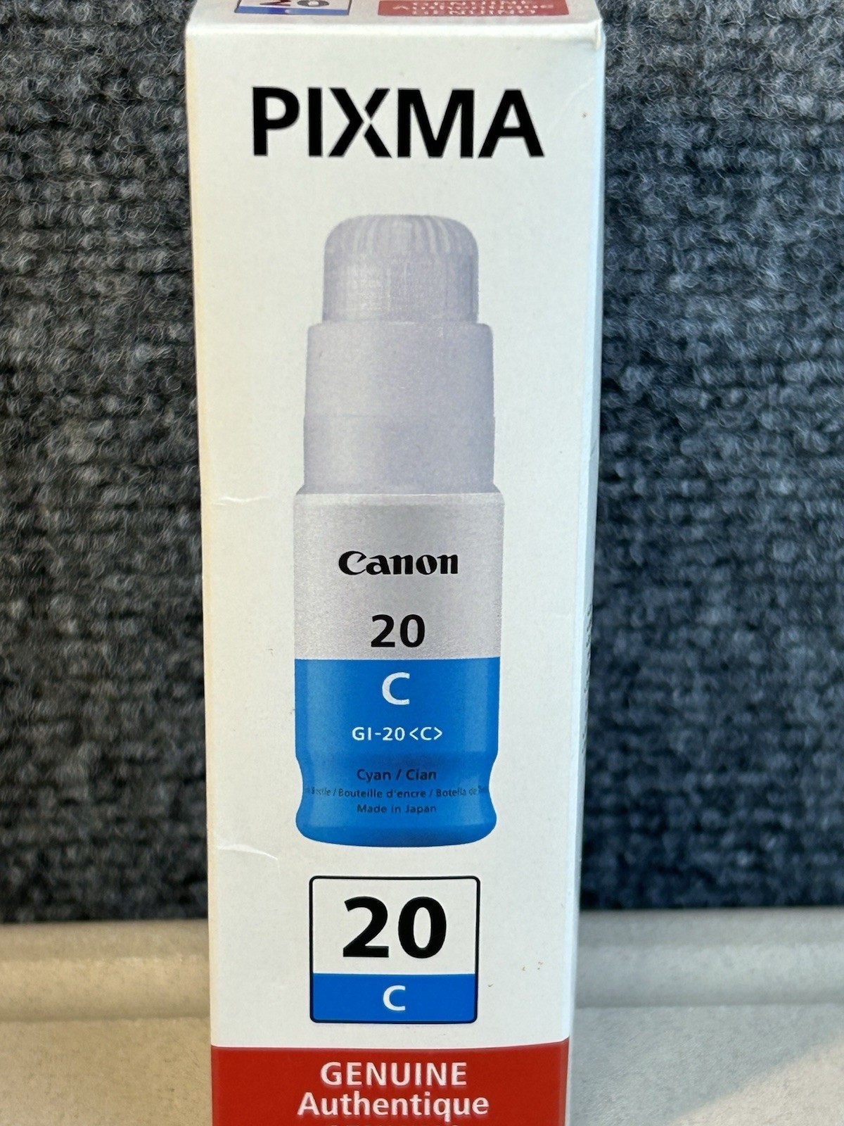 Canon Genuine GI-20 Cyan Ink Bottle, Compatible to PIXMA G6020 and G5020 MegaTan