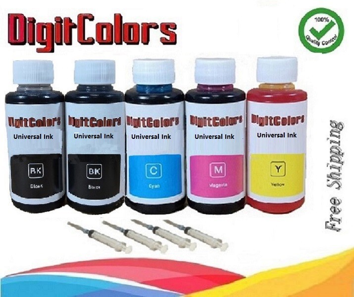 5x100ml bulk refill ink for Canon HP Lexmark Brother Dell Printer 4 colors