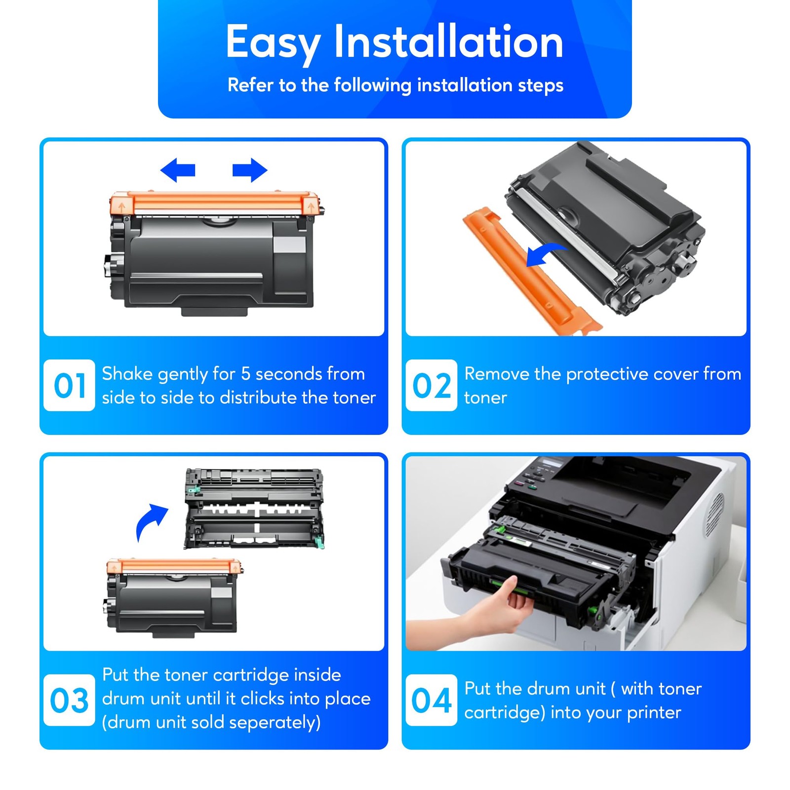 TN920XL Toner Cartridge and DR920 Drum Unit for Brother TN920 TN-920 DR920 DR…
