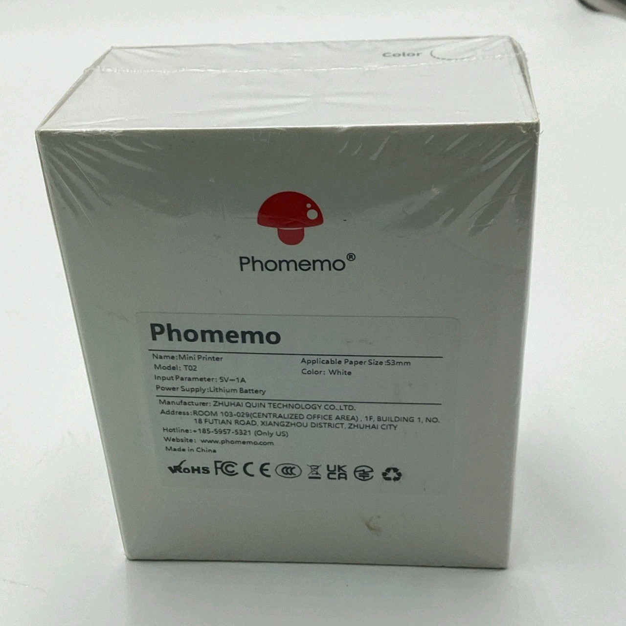 Phomemo Mini Pocket Thermal Printer Wireless Bluetooth Photo T02 Factory Sealed