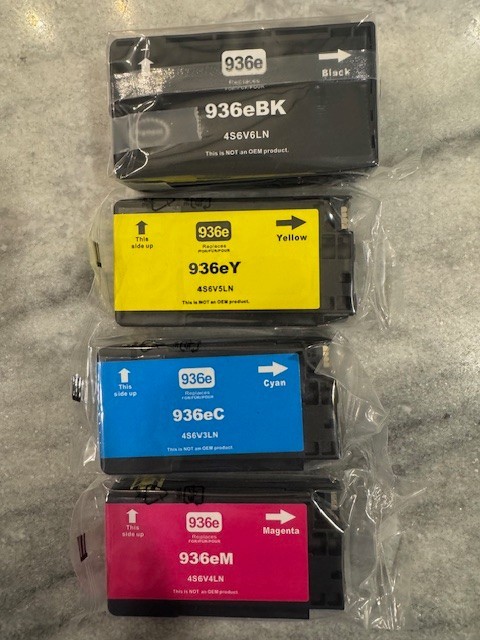 936e Compatible Ink Cartridges OfficeJet Pro 9110 9120 9135e 9730e ink 4 Pack