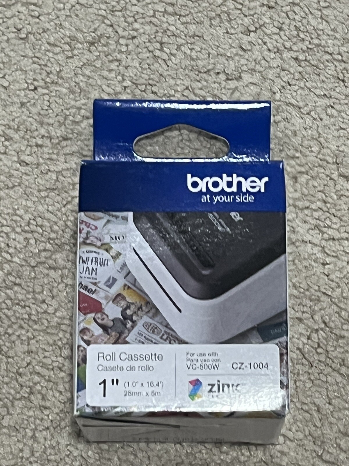 Brother Genuine CZ-1004 1″ 25MM Roll Cleaning Cassette For VC-500W