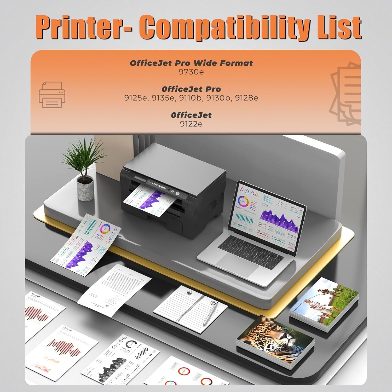 936 Compatible Ink Cartridges For HP 936e OfficeJet Pro 9125e 9135e 9730e 9135