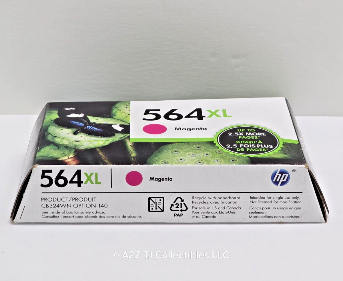 HP 564XL High Yield Original Ink Cartridge – Magenta EXP 04/2023 CB324WN