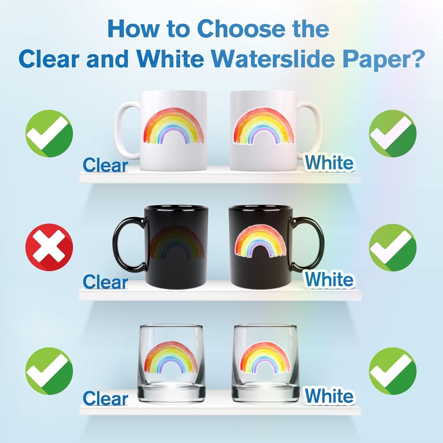 New Koala 25 Sheets Waterslide Decal Paper for Inkjet Printers 8.5″ X 11″