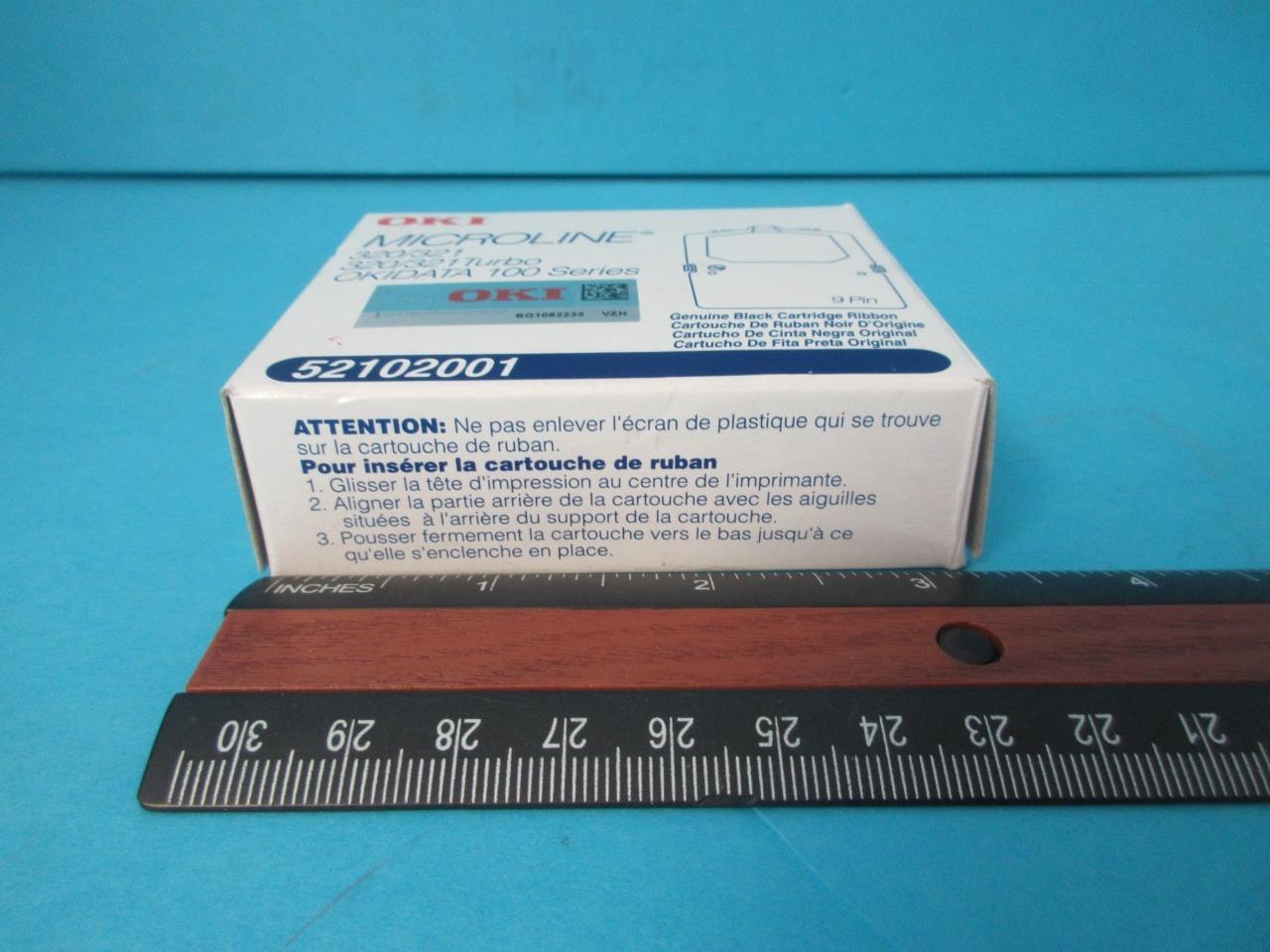 Lot of 2 Genuine Okidata Microline 182/184/186/320/321 Ribbon 52102001