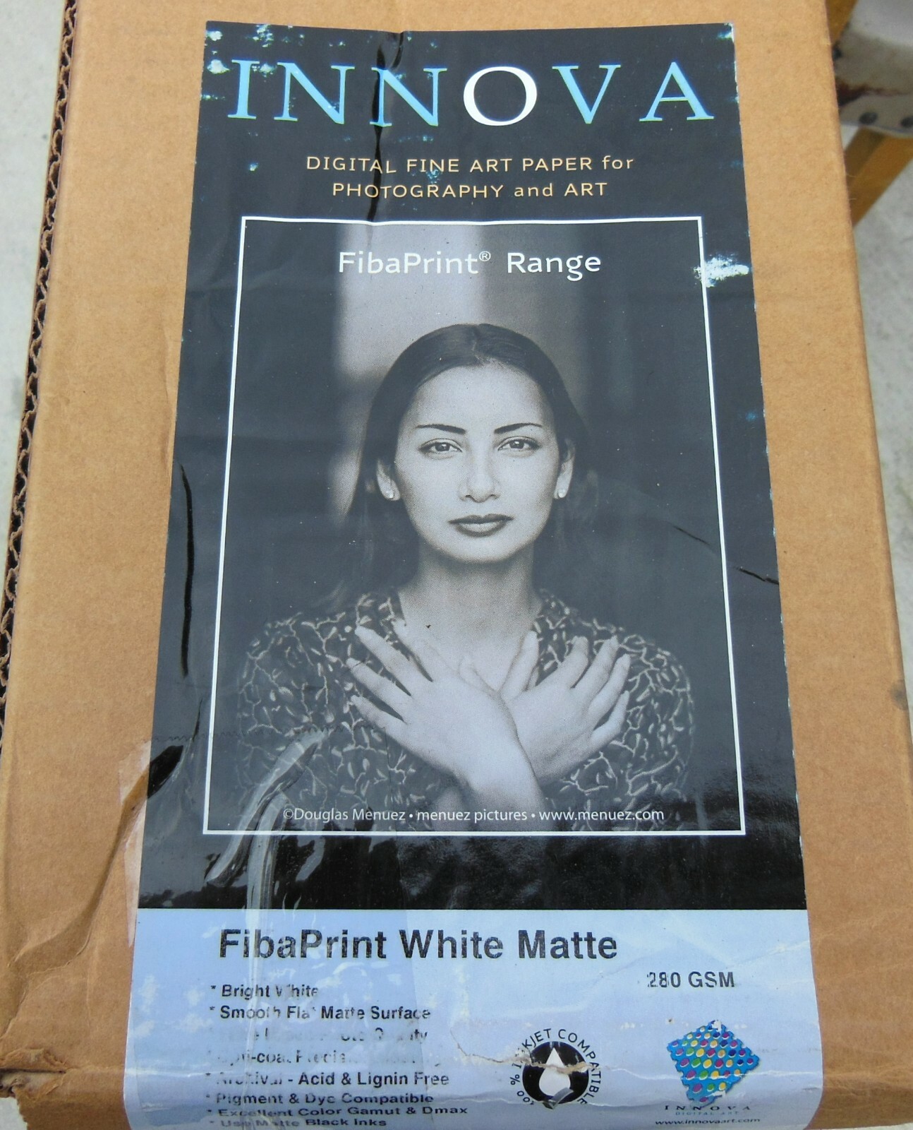 INNOVA FibaPrint White Matte, 60 Inches x 15 Meters Roll, 280 gsm, 3 Inch Core