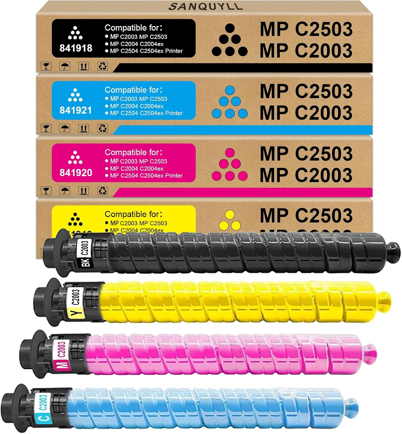 MP C2003 C2504Ex Toner Cartridge Compatible for Ricoh MP C2003 MP C2503 MP C2004