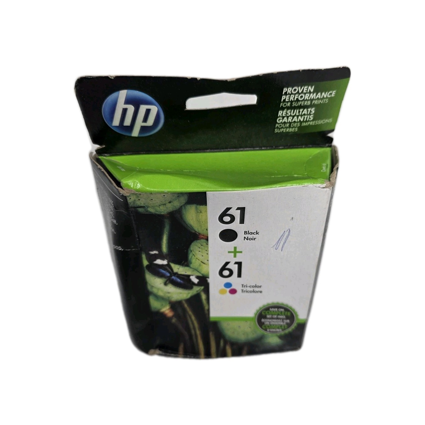 HP 61 Black Tri-Color Ink Cartridge CR259FN CH561WN CH562WN Exp 2020