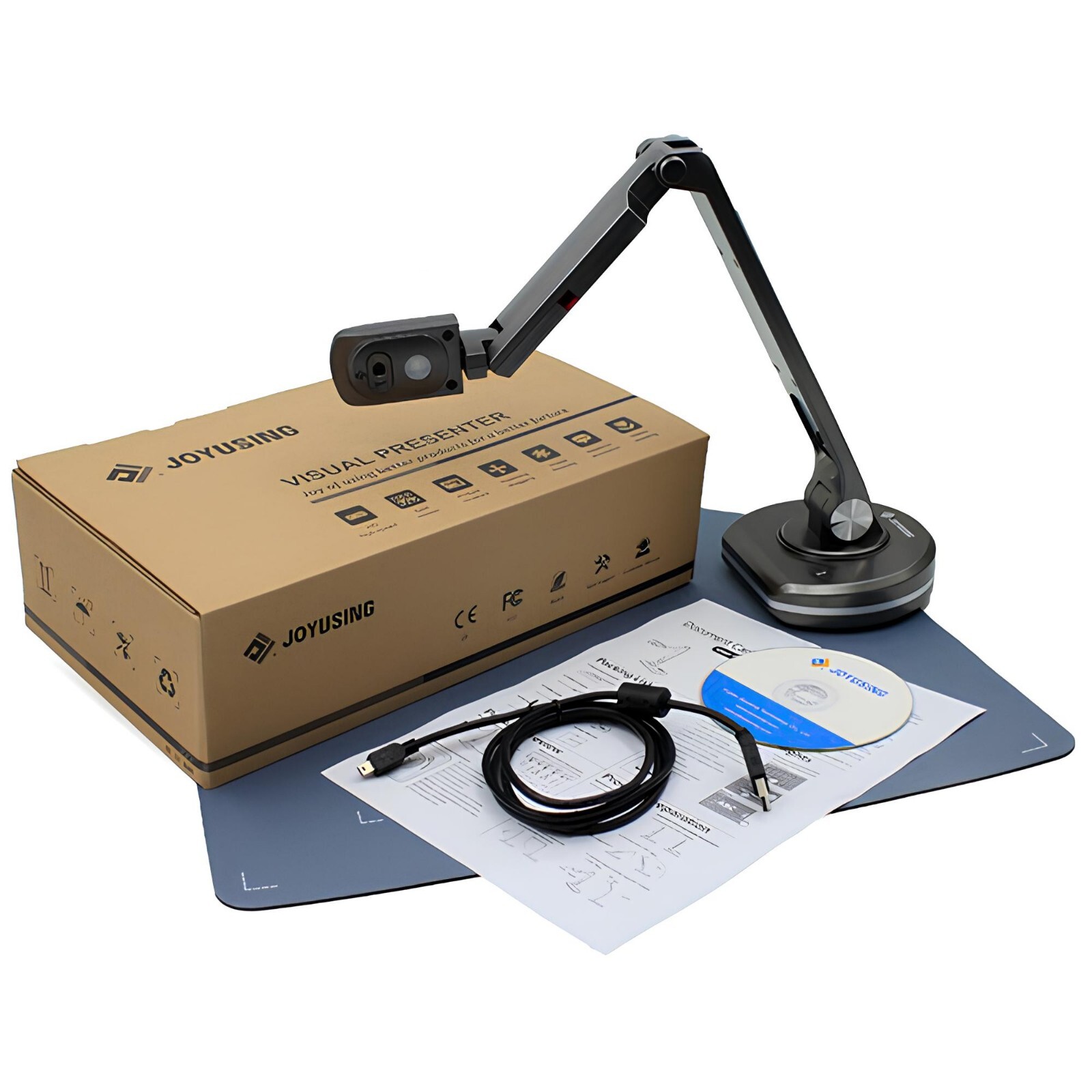 JOYUSING V500S 8MP USB Document Camera 1080p HD Smart Scanner Visual Presenter