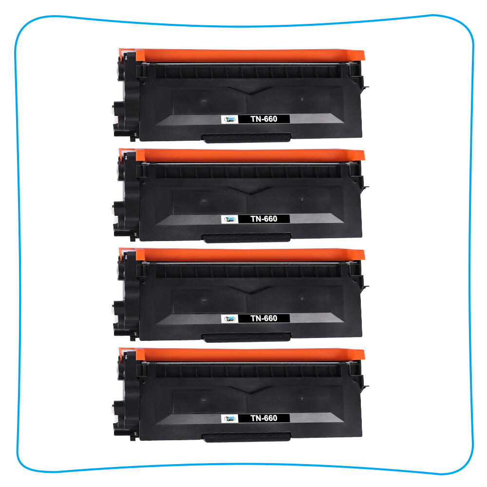 4PK HY TN660 Toner Cartridge For Brother MFC-L2700DW HL-L2300D DCP-L2540DW TN630