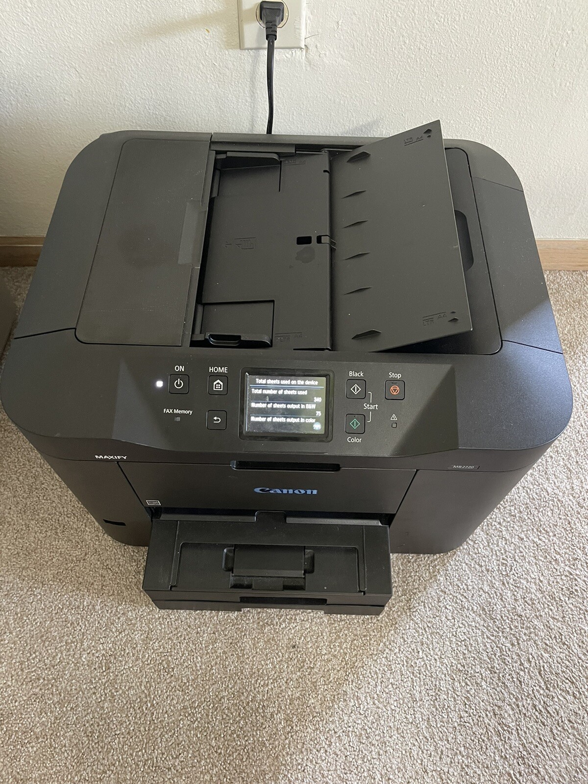 Canon MAXIFY MB2720 Wireless Home Office All-in-One Printer LOW COUNT 340