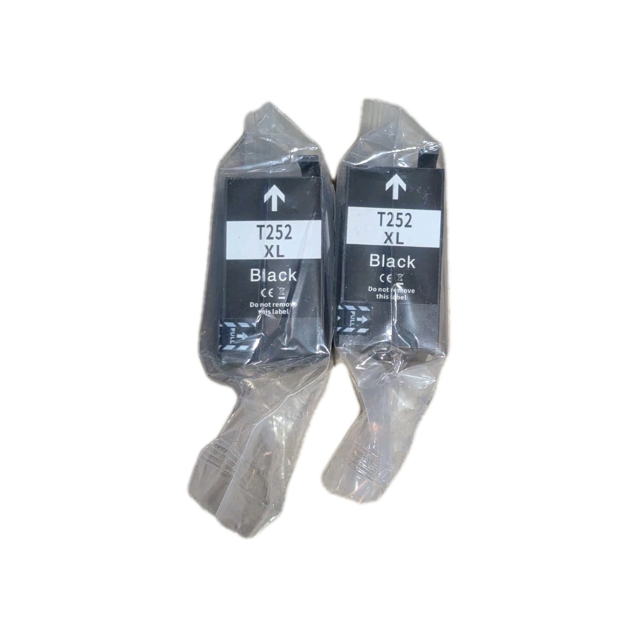 2-Pack 252XL Black Ink Cartridges for Epson Printers High Yield T252XL Sealed