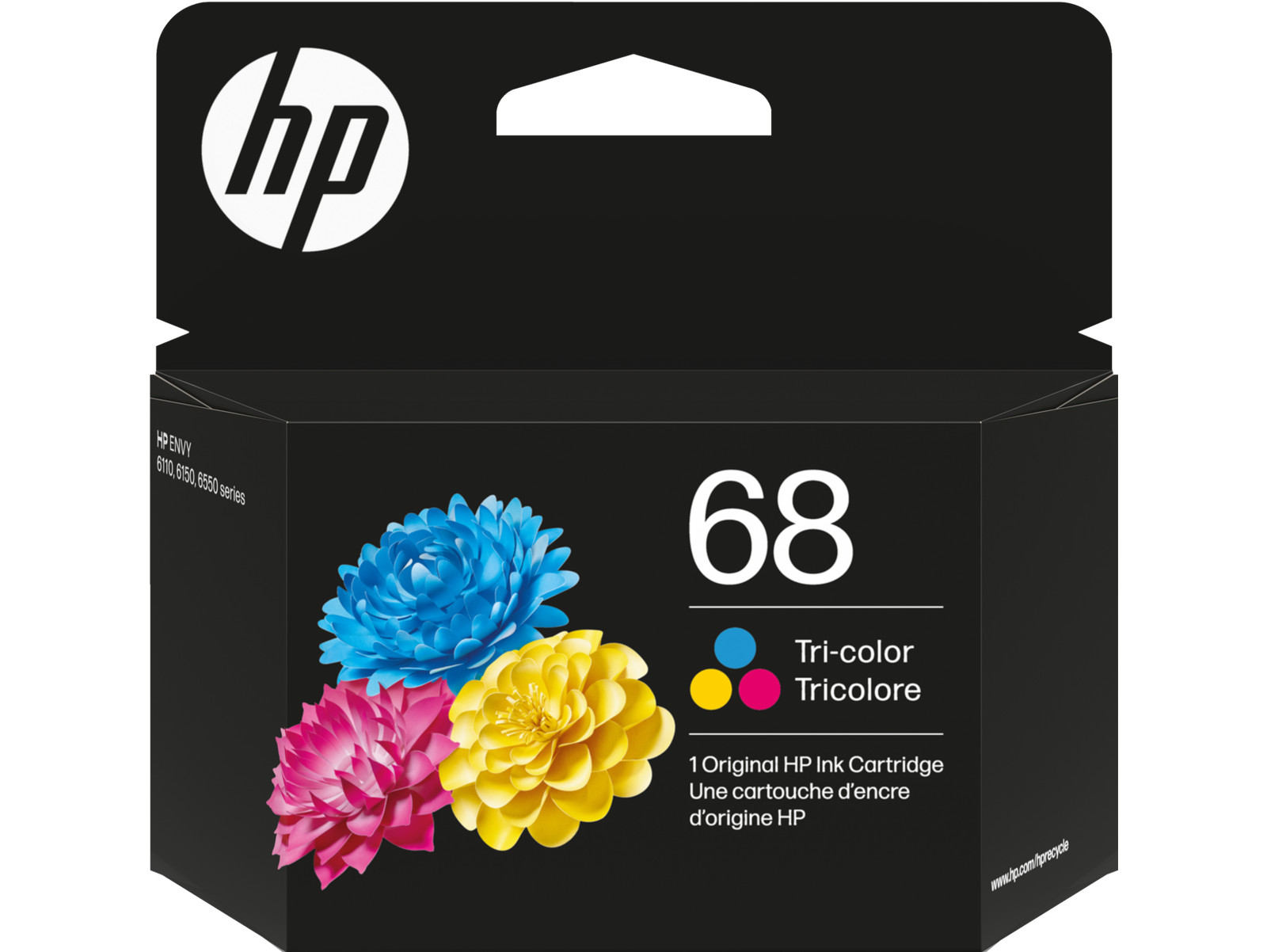 HP 68 Tri-color Original Ink Cartridge, ~120 pages, 7FP20TN