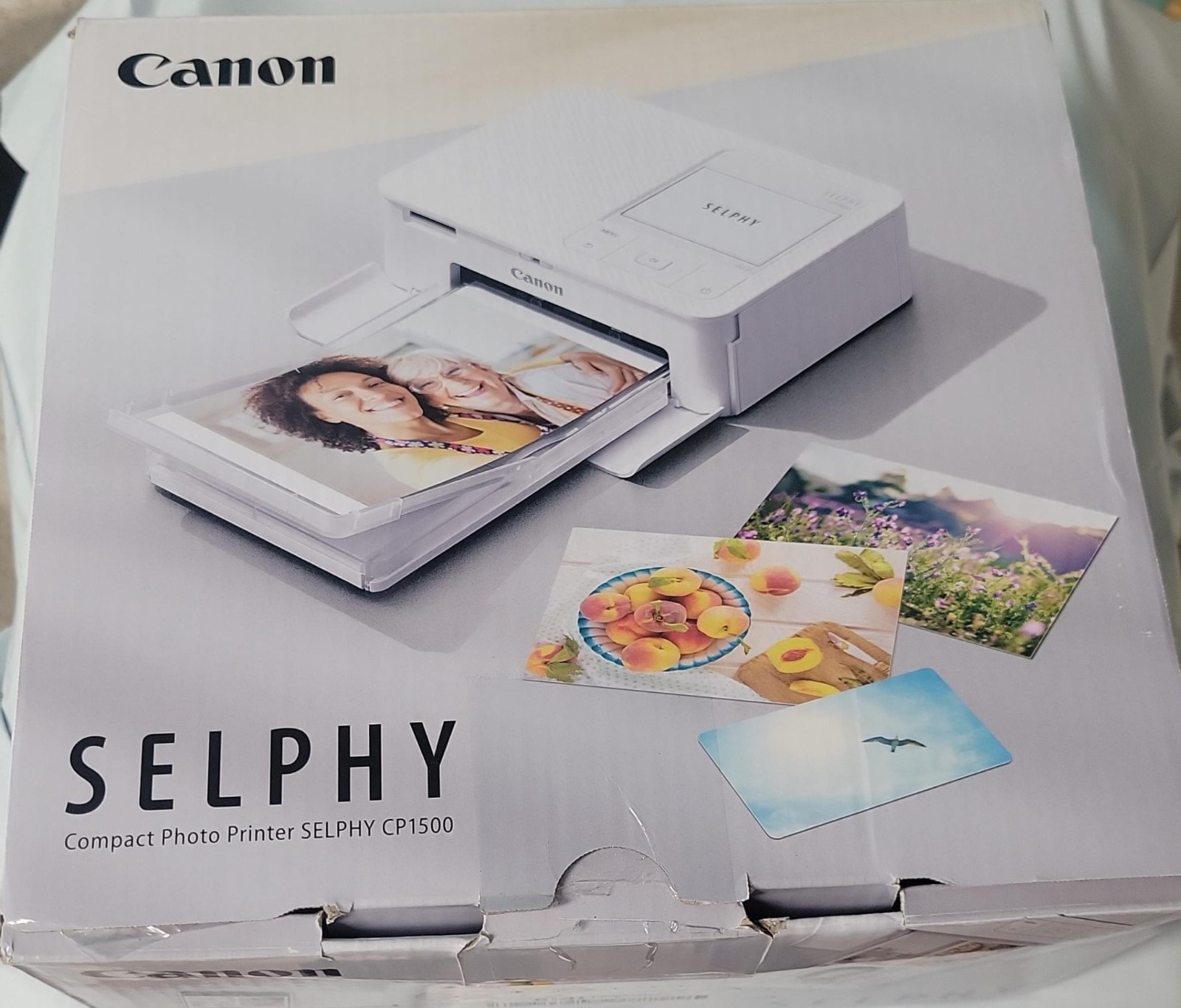 Canon Selphy CP1500 Wireless Compact Photo Printer (white)