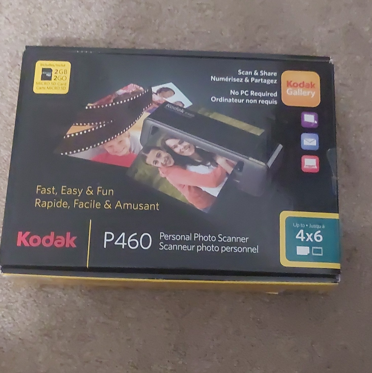 Kodak P460 Kodak Gallery Portable Photo Scanner 4×6 300×600 (No Memory Card)