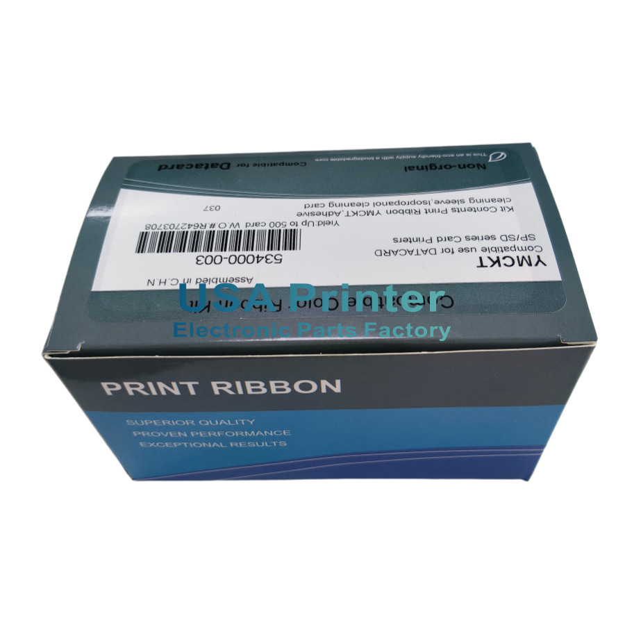 New 534000-003 Color Ribbon For Datacard SP SD Series Printer YMCKT 500 Images