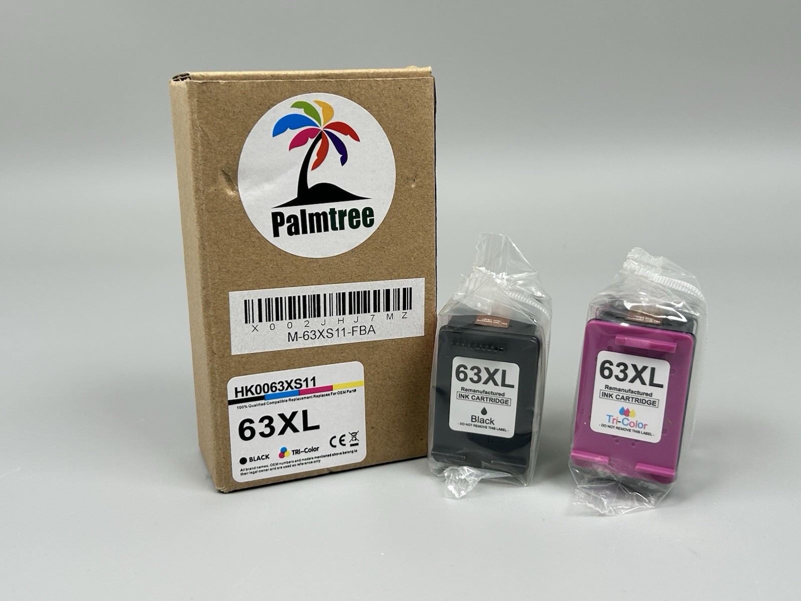 2PK 63XL Compatible HP Ink Black Tri-Color DeskJet ENVY OfficeJet – Sealed New