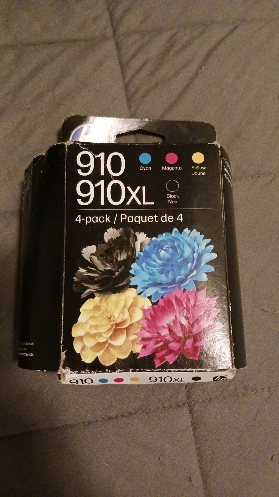 HP 910 / 910XL Ink Cartridges 3 Pack: Cyan Magenta Yellow..NO BLACK