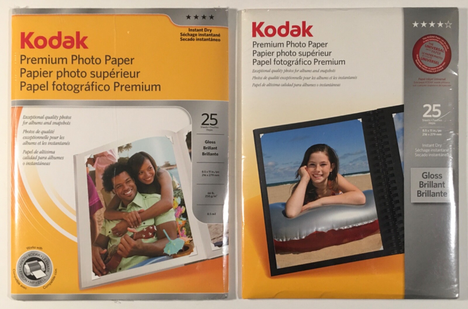 Kodak Premium Photo Paper 8.5 x 11 Glossy 9 mil 50 Sheets/2-Packs 8689283 – NEW