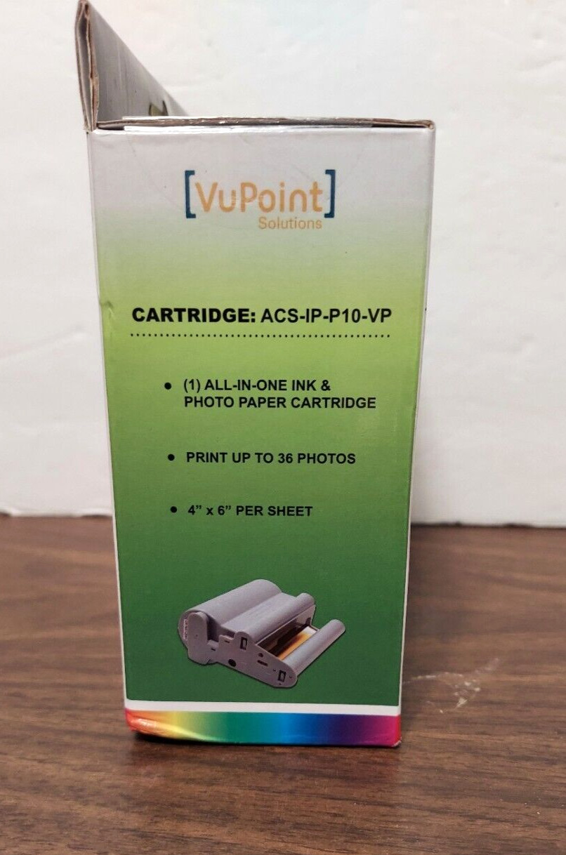 VuPoint Color Cartridge All in One Photo & Ink Cartridge Photo Cube IP-P10-VP