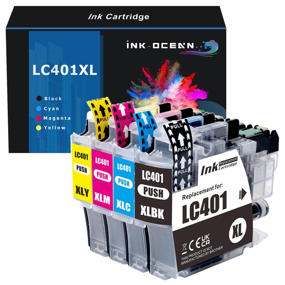 LC-401 XL Ink Cartridges for Brother MFC-J1010DW MFC-J1012DW J1170DW MFC-J1800DW