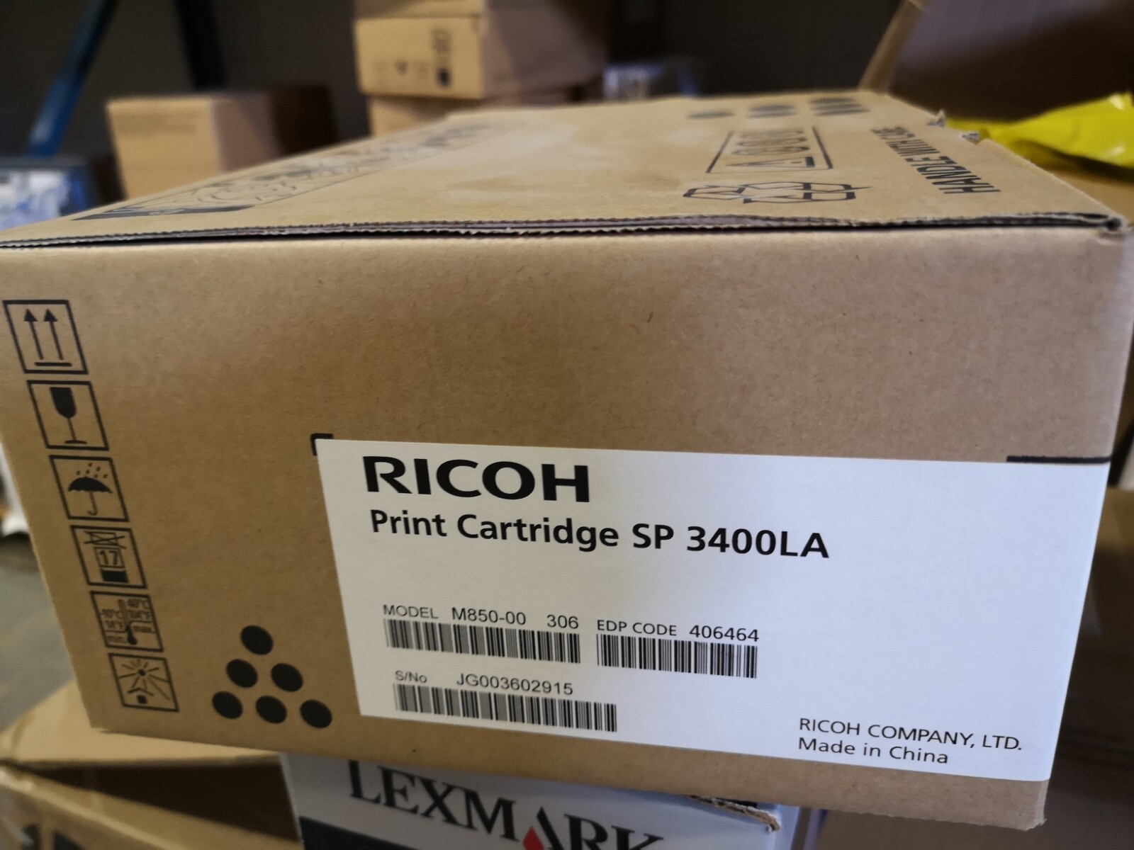 Genuine Original Ricoh 406464 Toner Cartridge For SP 3400