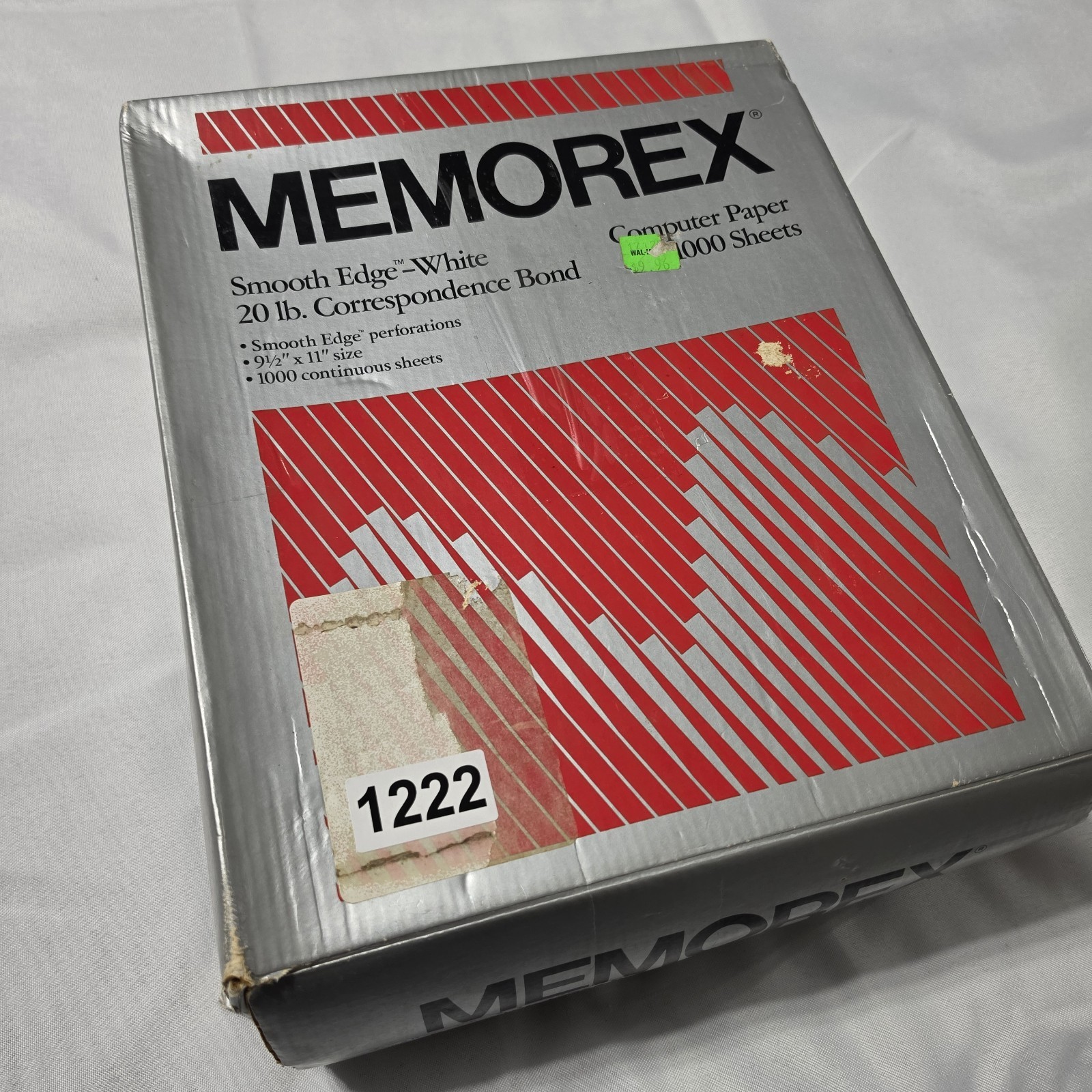 Memorex Vintage Continuous Computer Paper 1000 Sheets 9.5×11 Smooth Edge READ