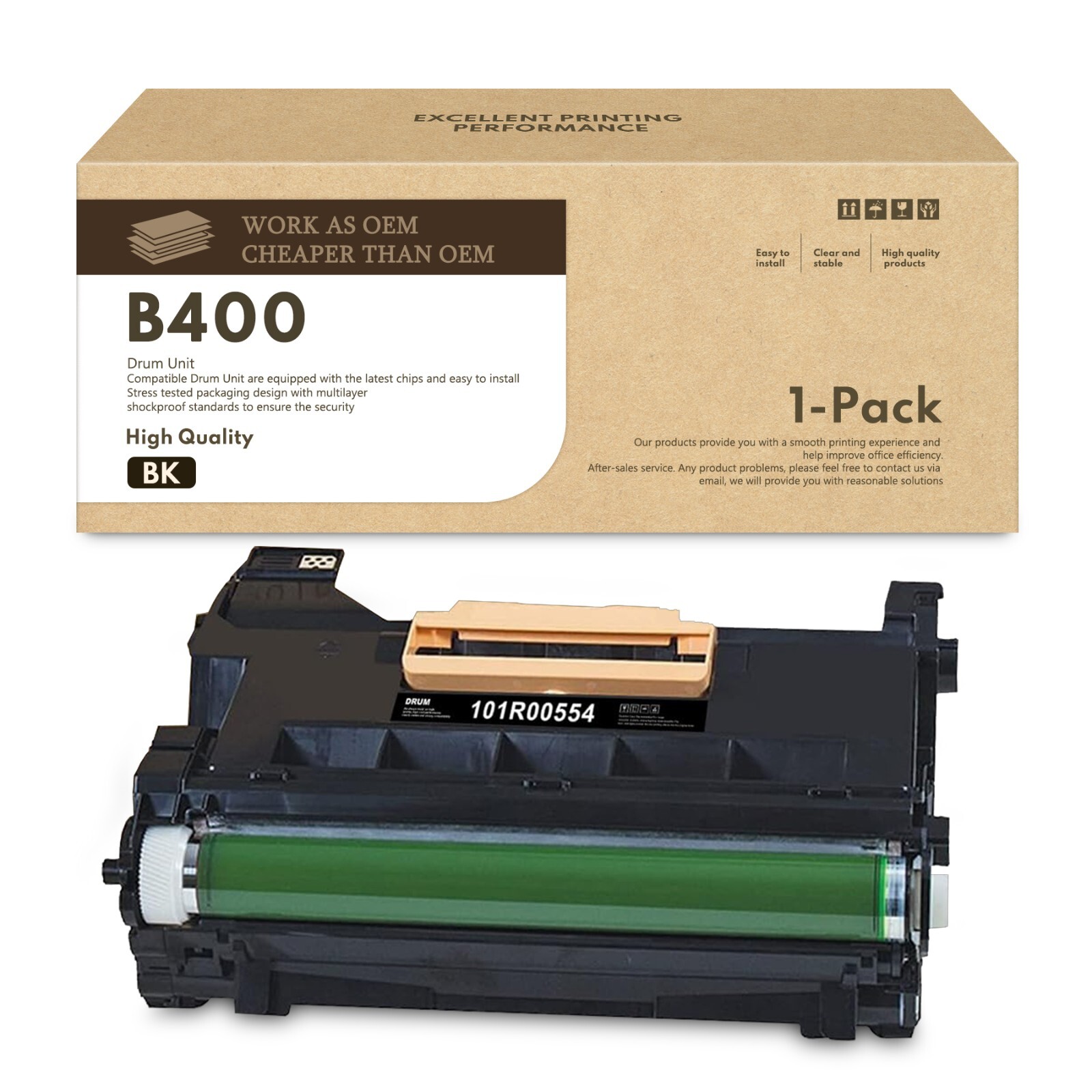 FADSOON® High Yield B400 Drum Unit for Xerox B400 B405 65,000 Pages (No Toner)