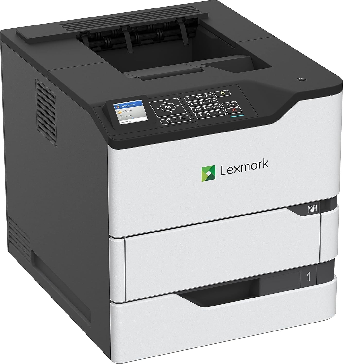 Lexmark MS821dn Duplex Monochrome Laser Printer, Large Workgroup, 50k Page/Month