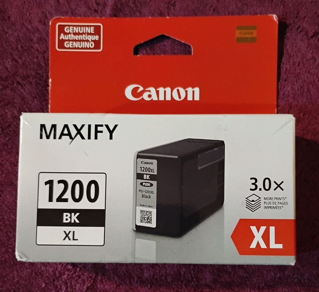 Canon MAXIFY PGI-1200 XL High-Yield Black Ink Cartridge New See Photos