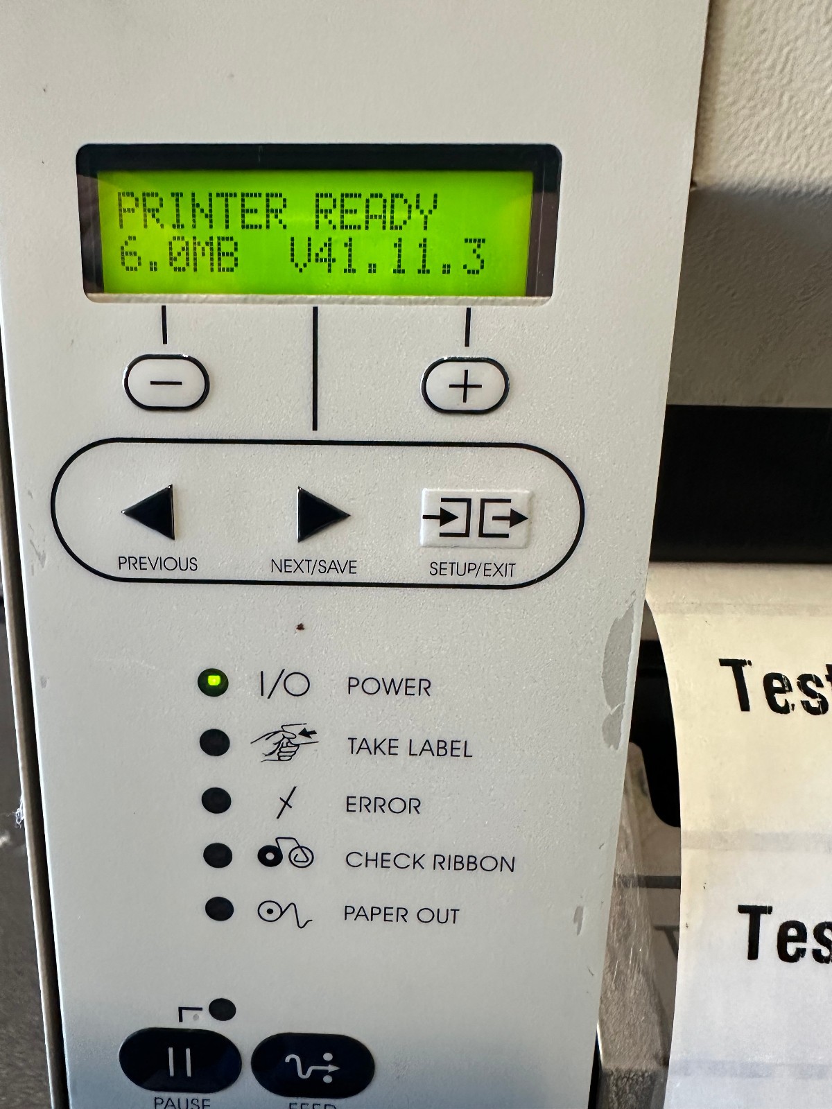 Zebra 105SL Thermal Transfer Label Printer 10500-2001-0000 -Tested & Working