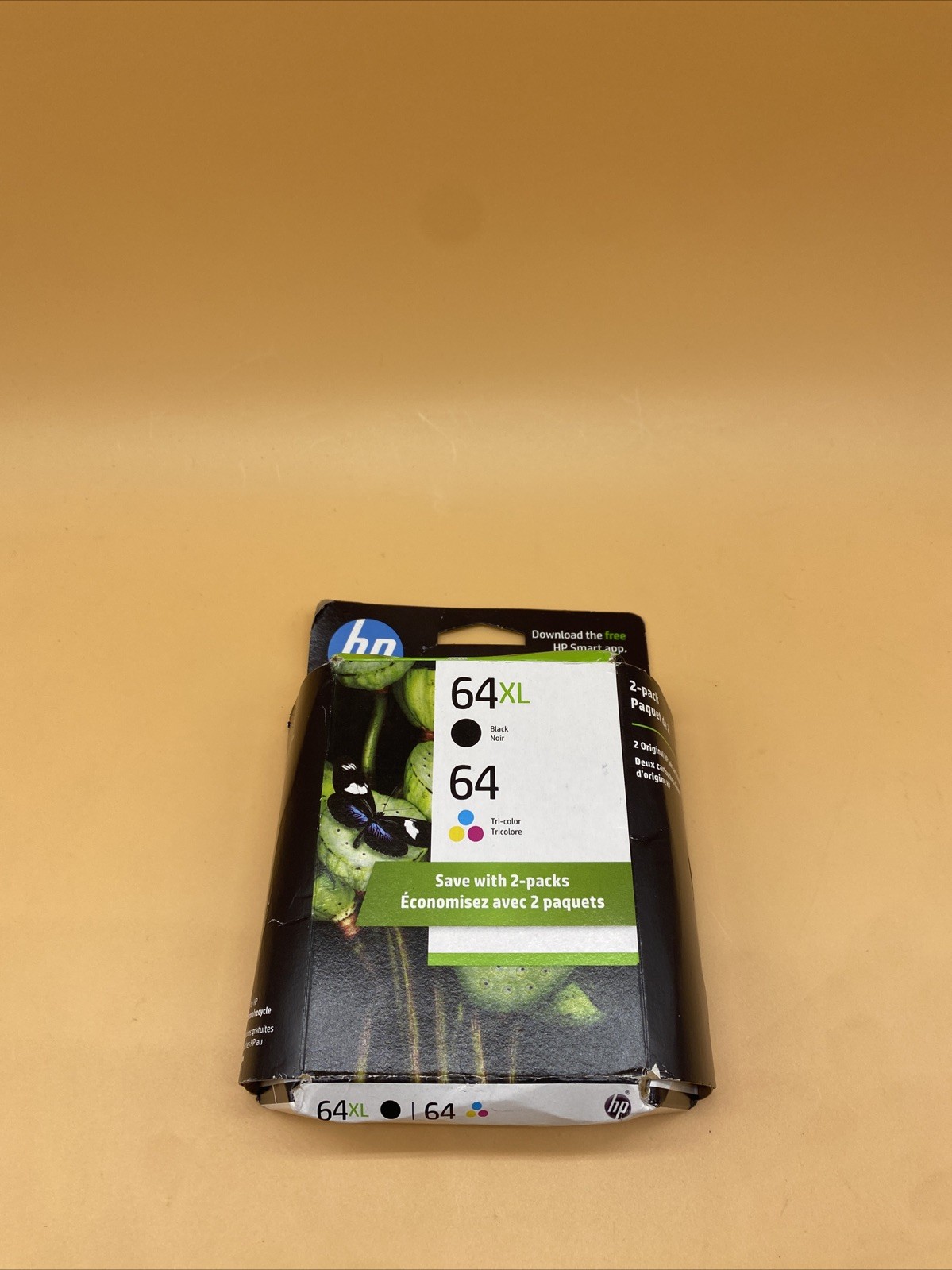Genuine HP 64XL Black HP 64 Tri-Color Ink Combo-Pack Exp Dec 2024 OEM