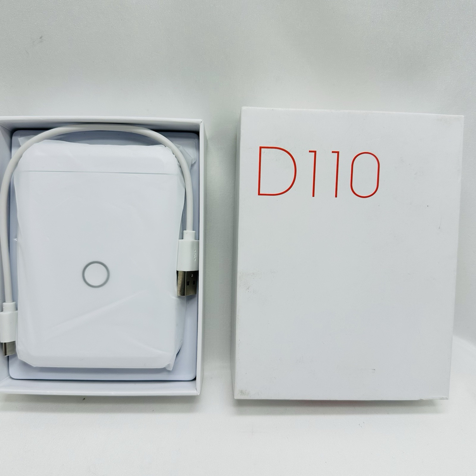 NIIMBOT D110 Label Maker Machine with Tape, White Sealed
