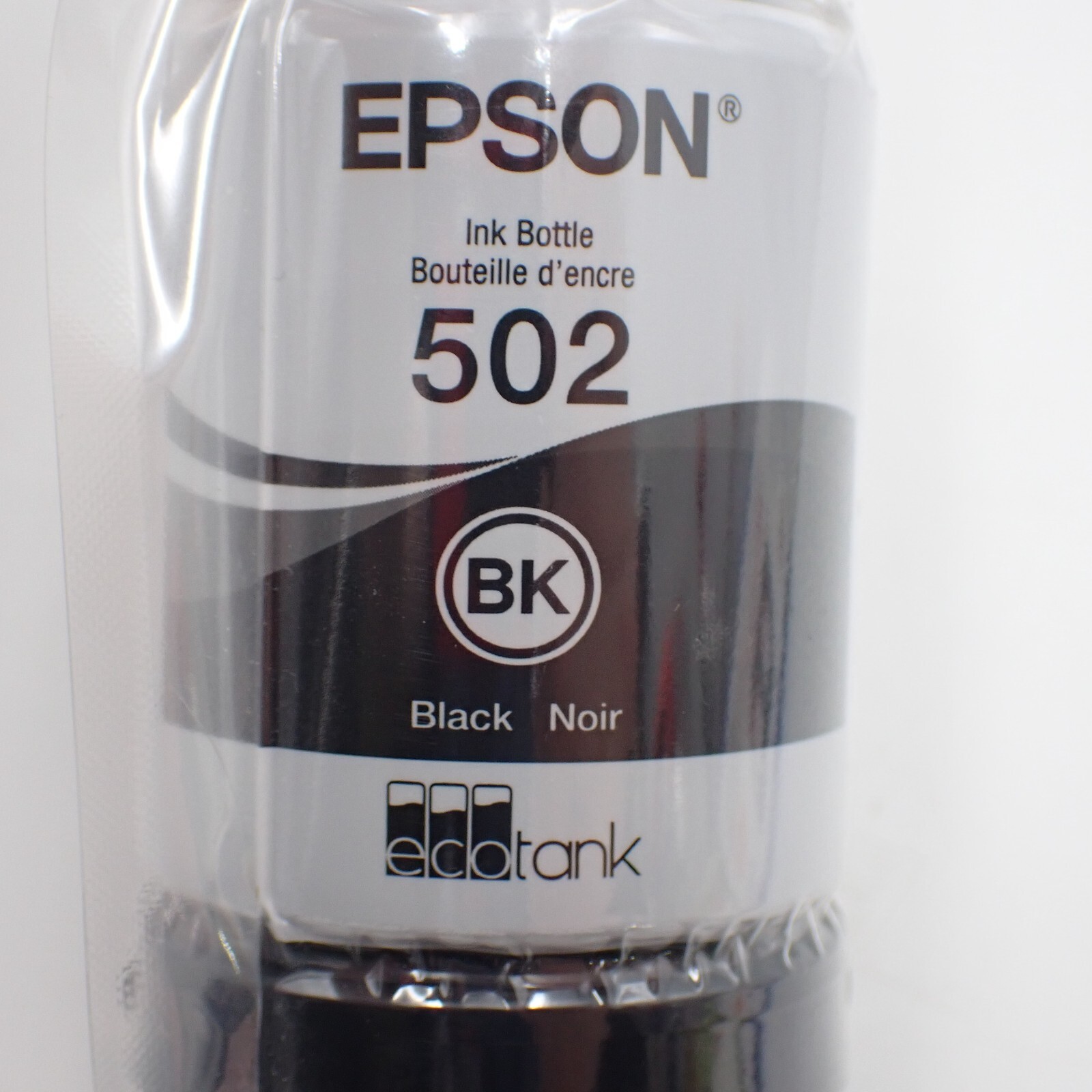 Genuine Epson Ecotank 502 Black Ink Bottle Exp: 07/2025 New Sealed