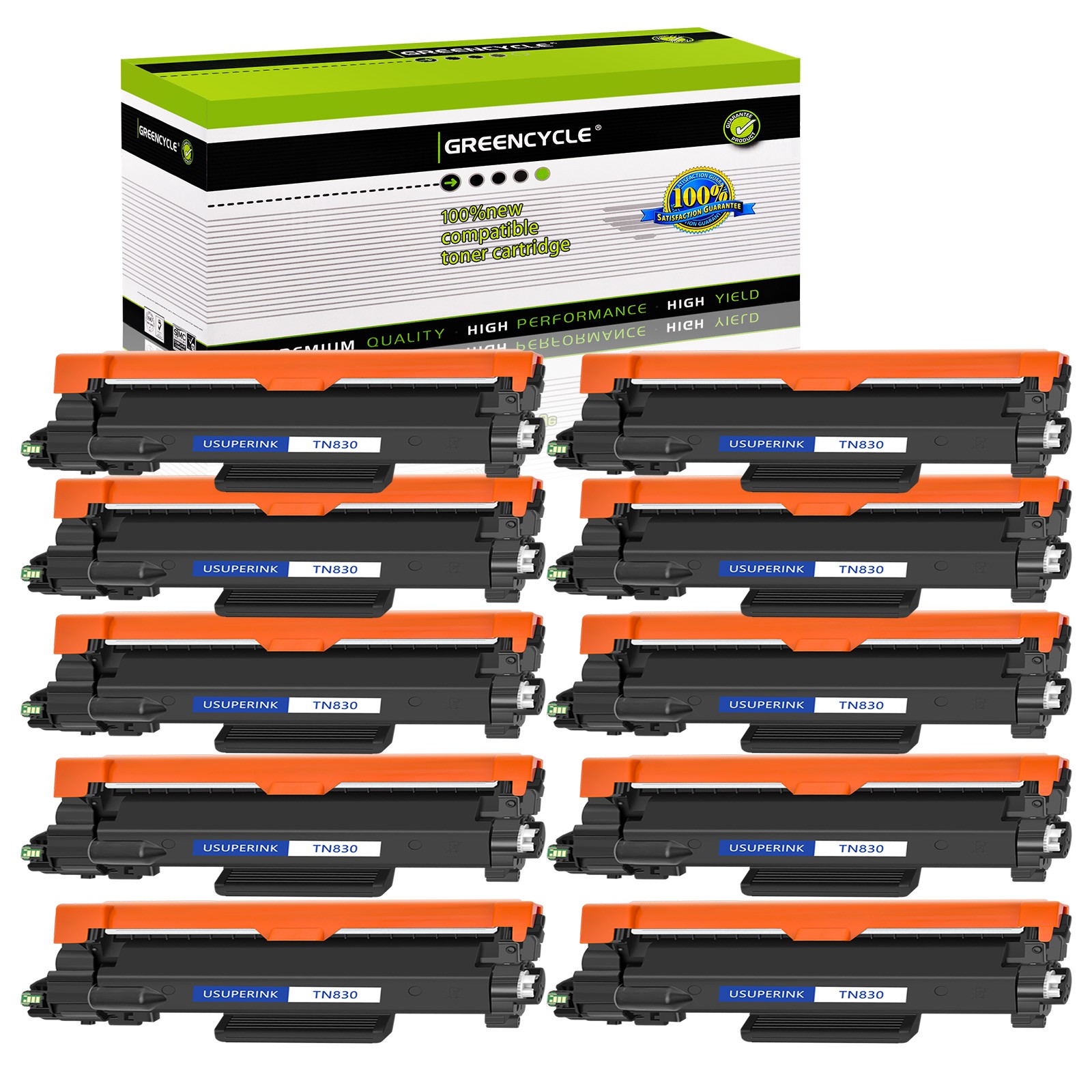 10PK TN830 Toner Cartridge for Brother TN830xl DCP-L2640DW HL-L2405W HL-L2460DW