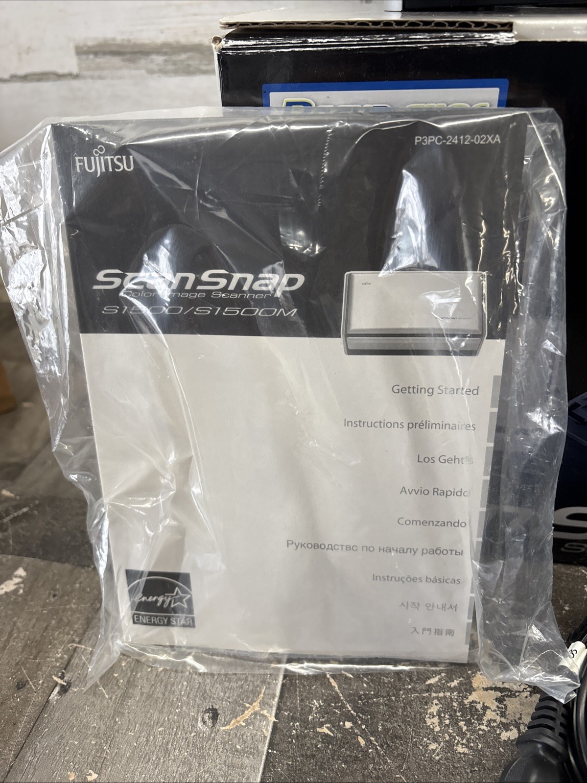 Fujitsu ScanSnap S1500 duplex sheet fed document scanner w/ AC adapter Software