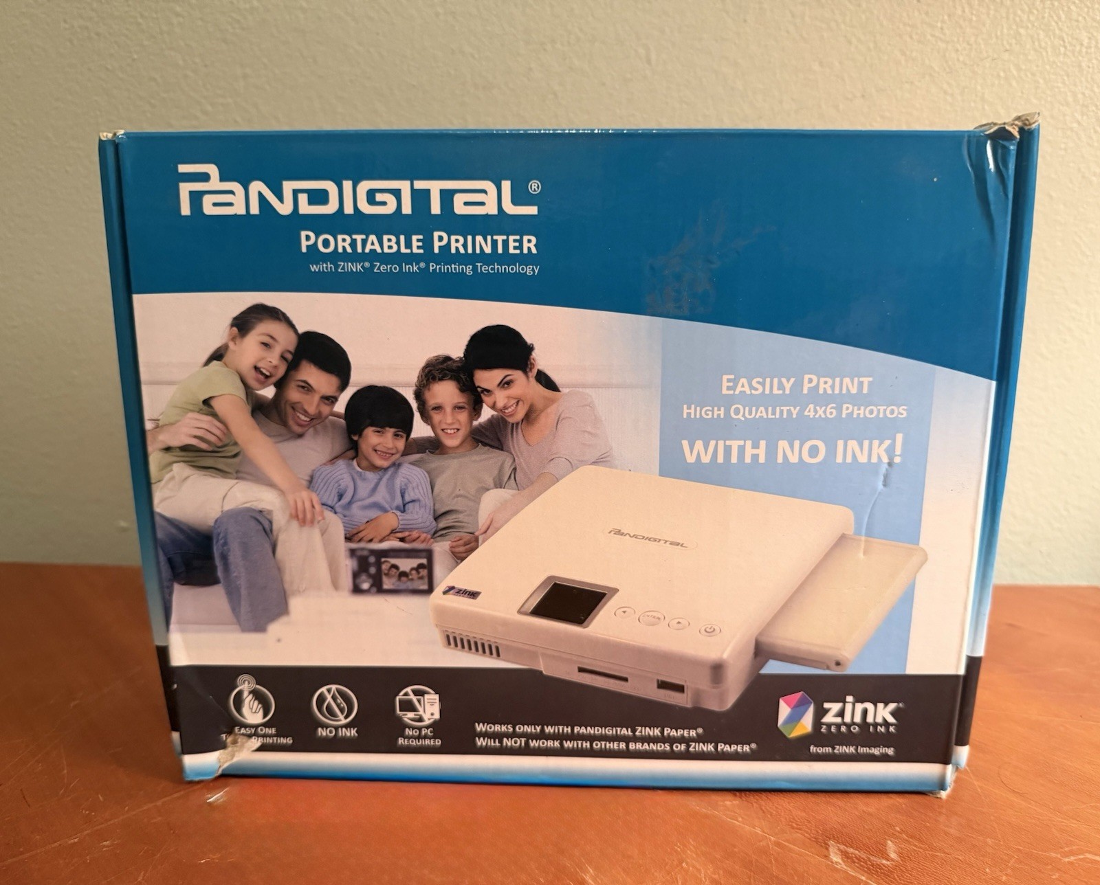 Pandigital Portable Printer w/ Zink Zero Ink and No PC Required