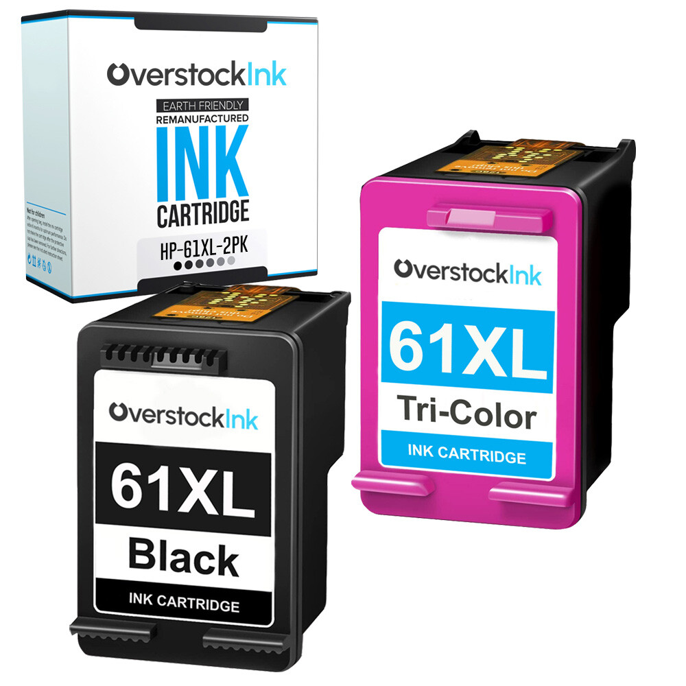 Ink Catridge for HP 61XL 61 XL Black Color Cartridges Combo Pack High Yield