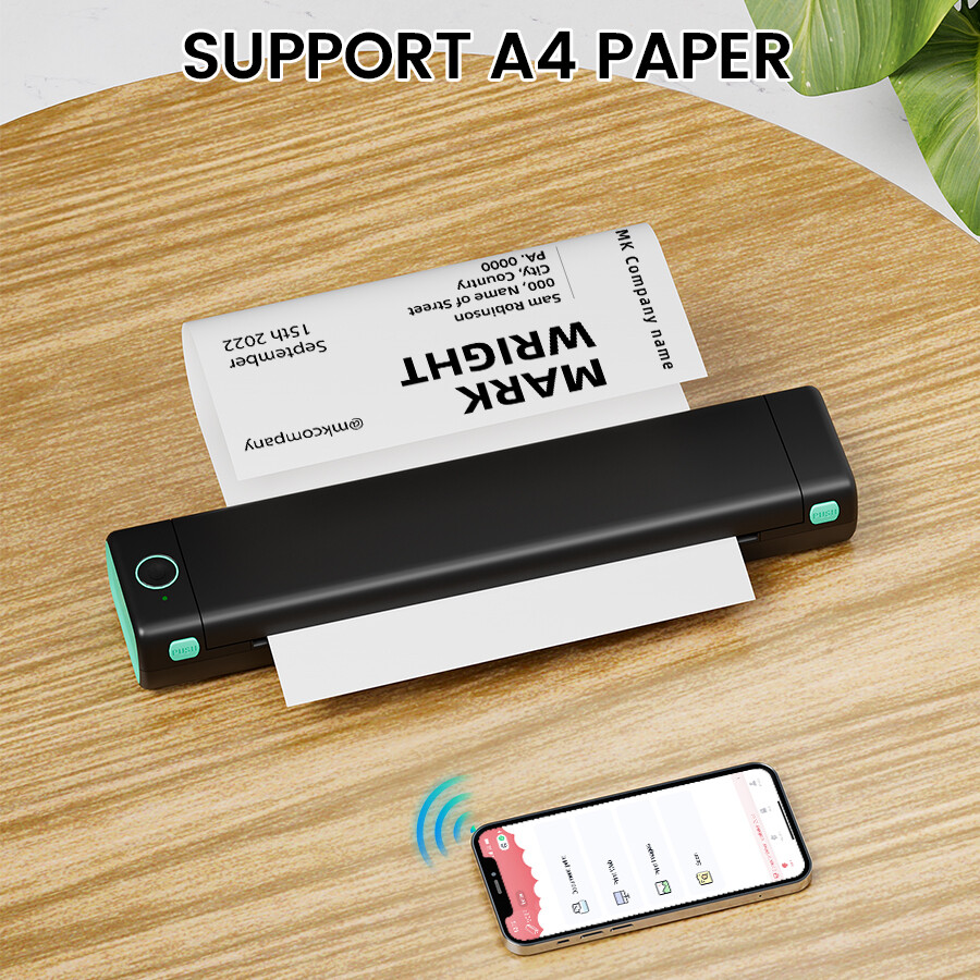 Portable Inkless Thermal Printers Wireless Travel M08F Wireless Bluetooth Lot