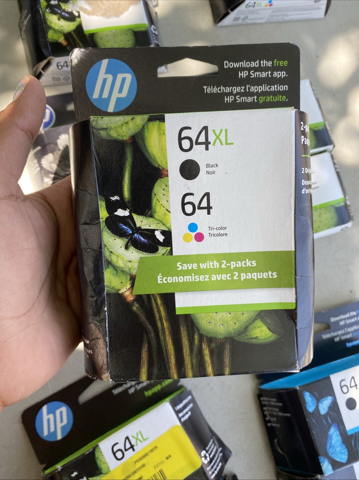 HP 64XL Black And 64 Tricolor Original Genuine Ink Cartridges